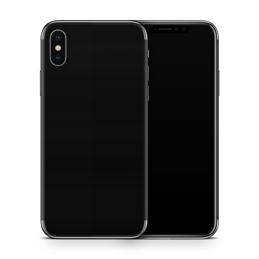 Black iPhone X Skin