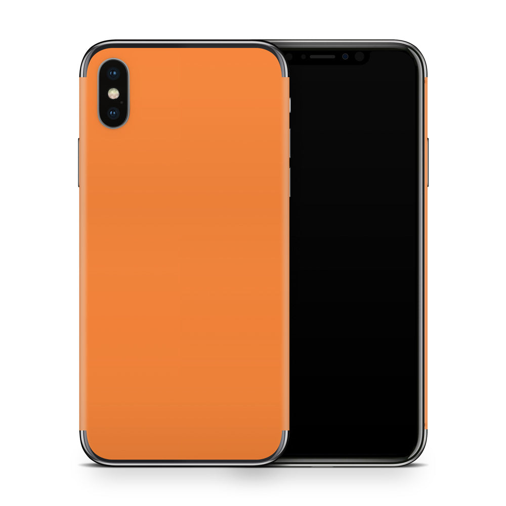 Orange iPhone X Skin