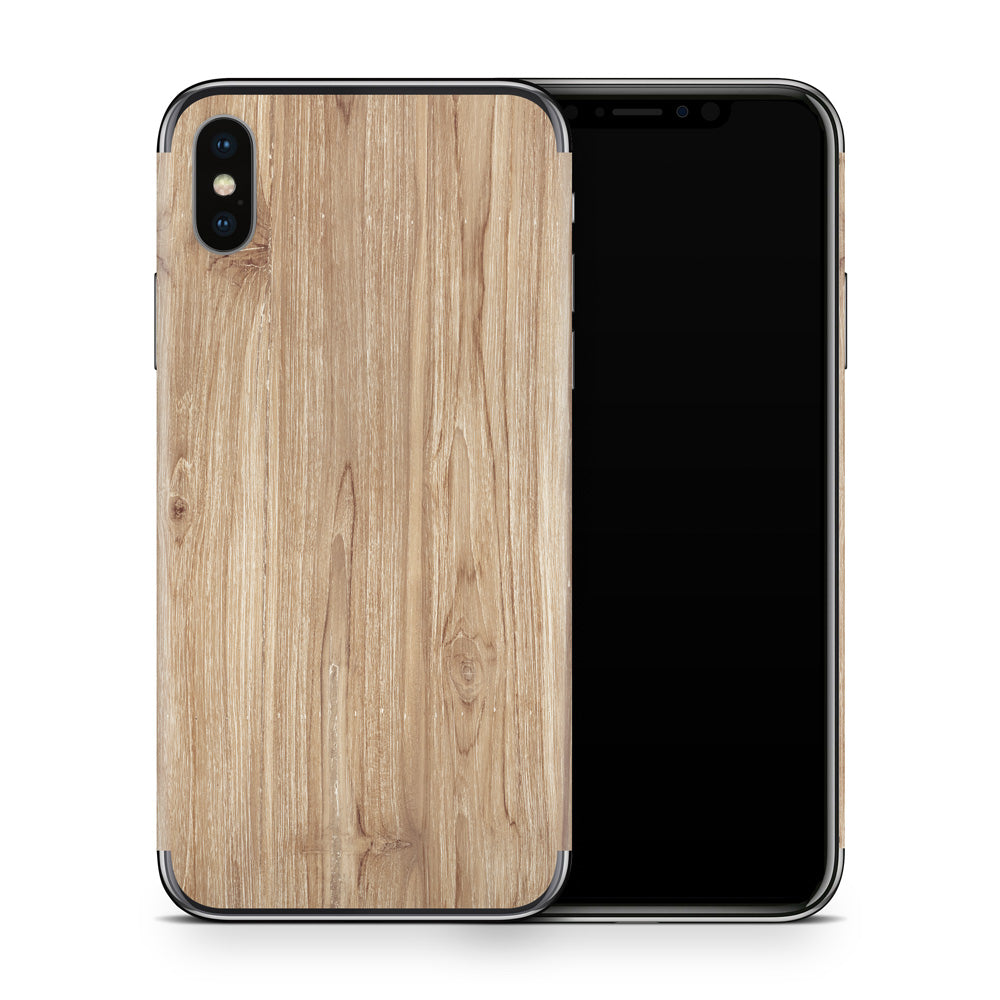 Beech Wood iPhone X Skin