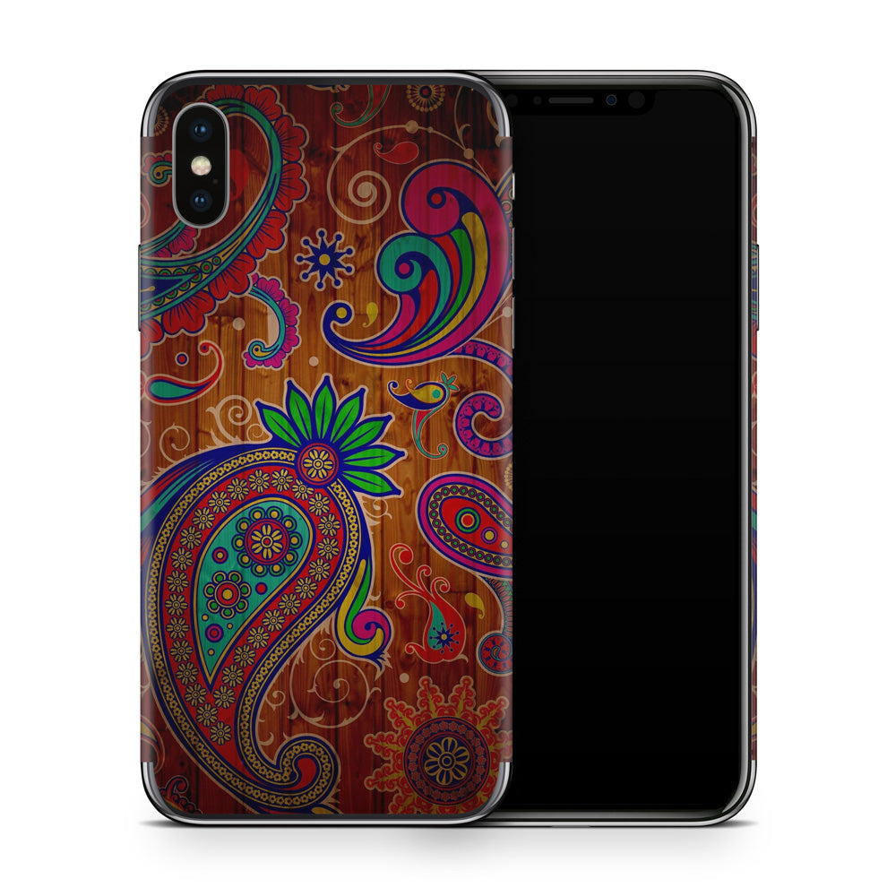 Floral Paisley iPhone X Skin