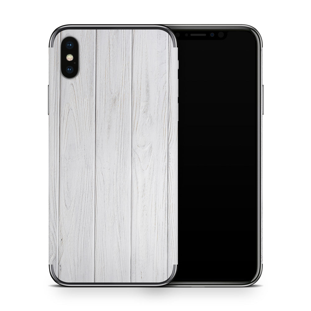 Painted Wood iPhone X Skin