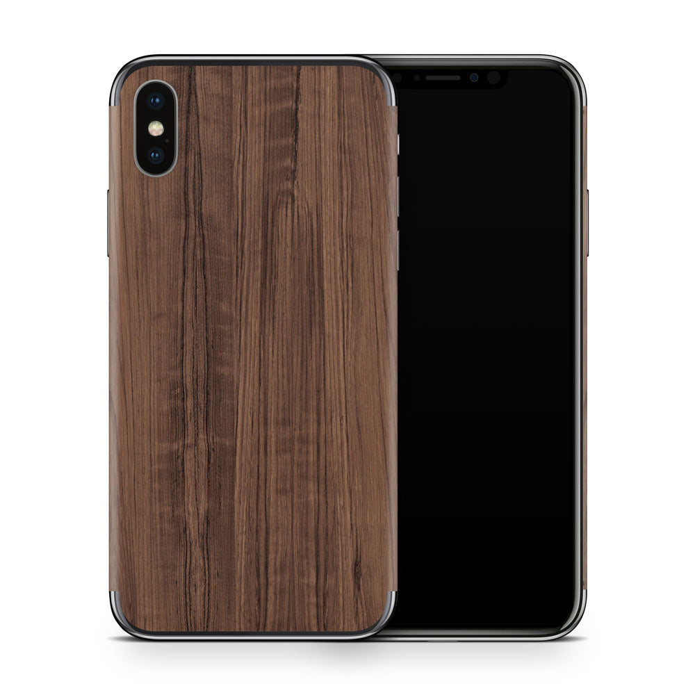 Teak Wood iPhone X Skin