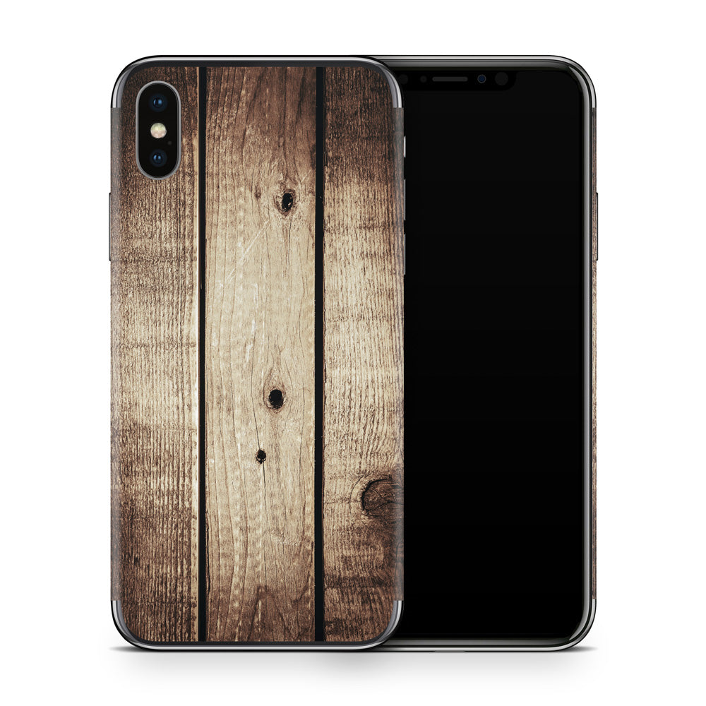 Vintage Wood iPhone X Skin