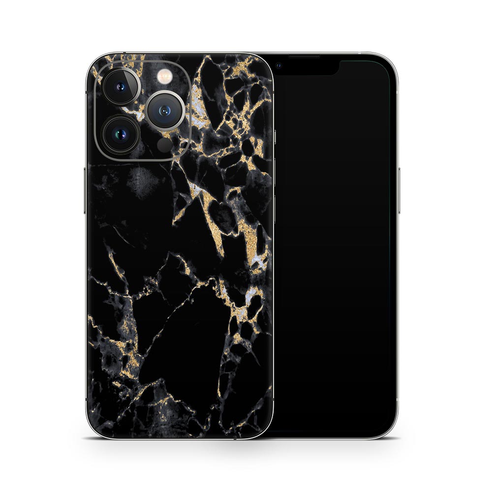 Oro Black Marble iPhone 13 Skin
