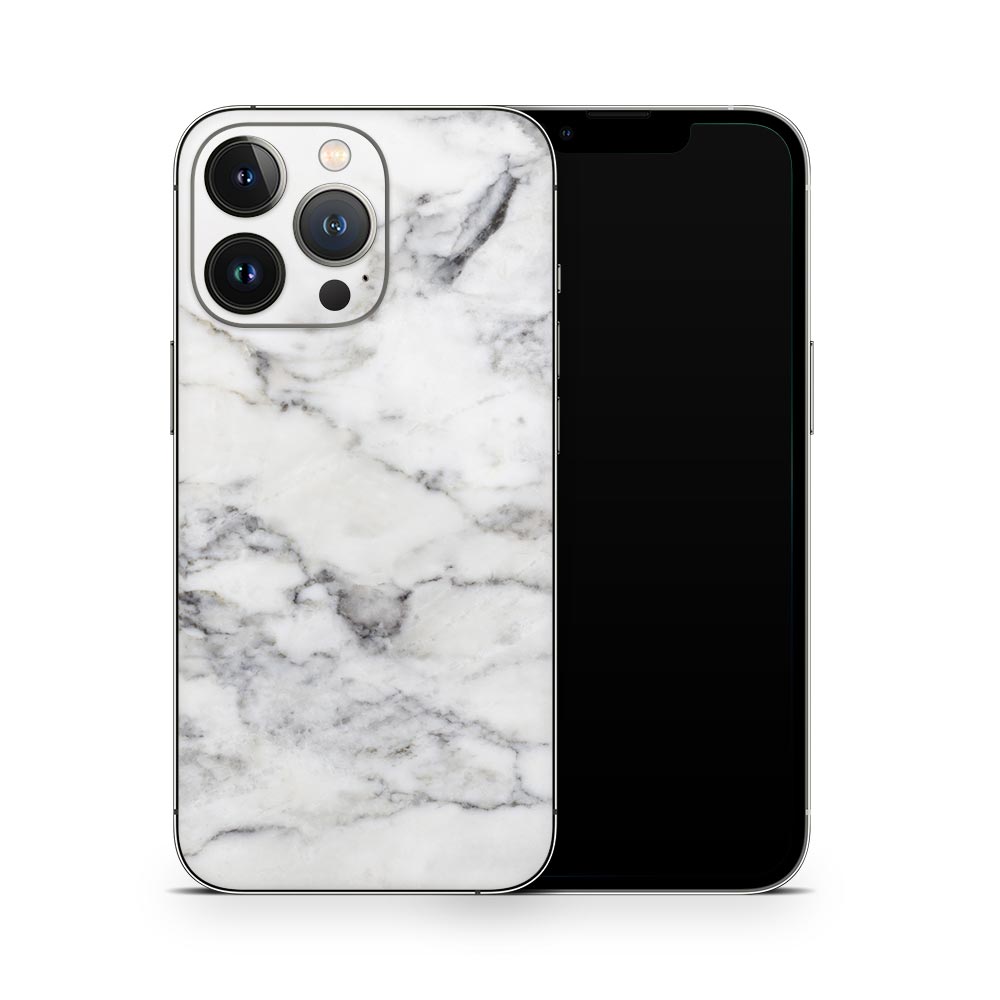 Classic White Marble iPhone 13 Skin