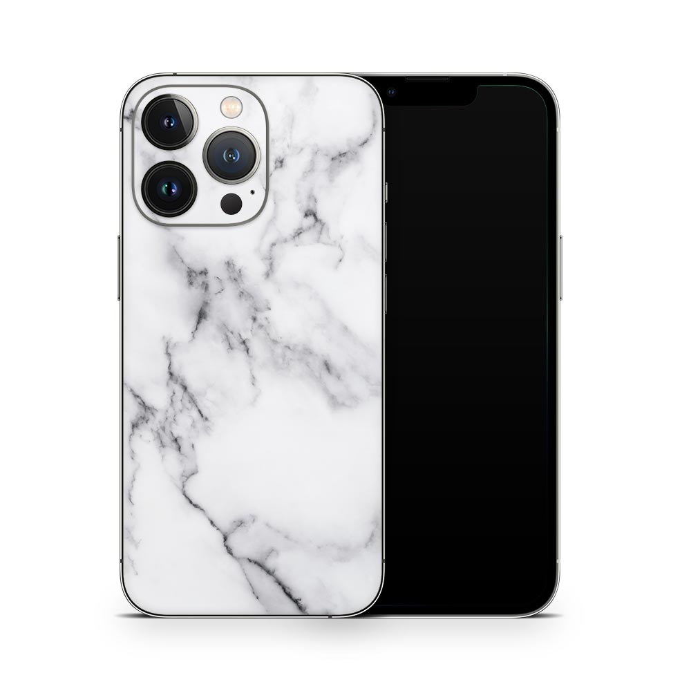 White Marble III iPhone 13 Skin