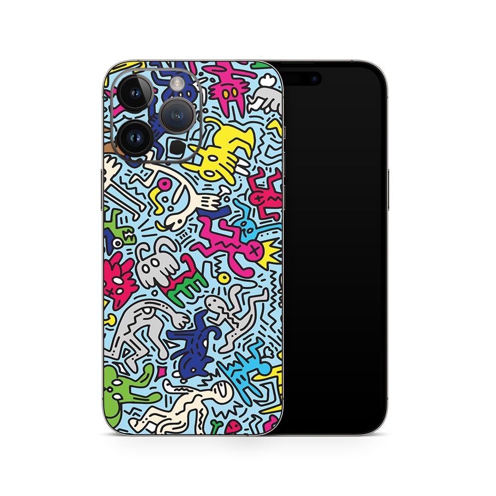 Doodle Crazy iPhone 14 Skin