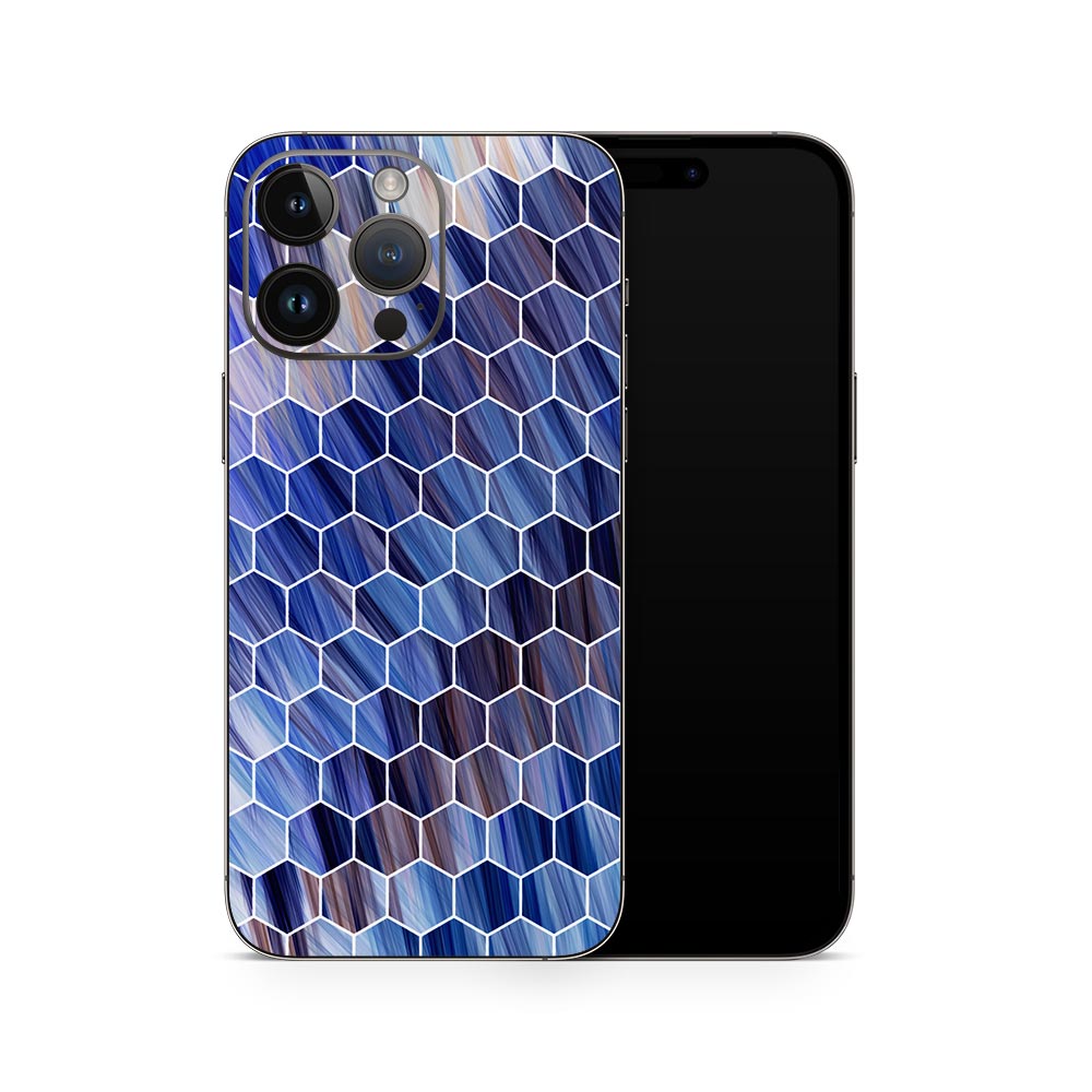 Hex Blue iPhone 14 Skin