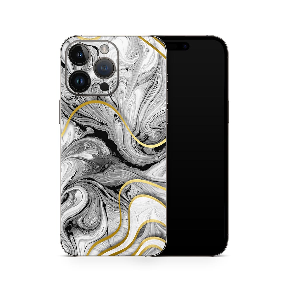 Acrylic Marble Swirl iPhone 14 Skin
