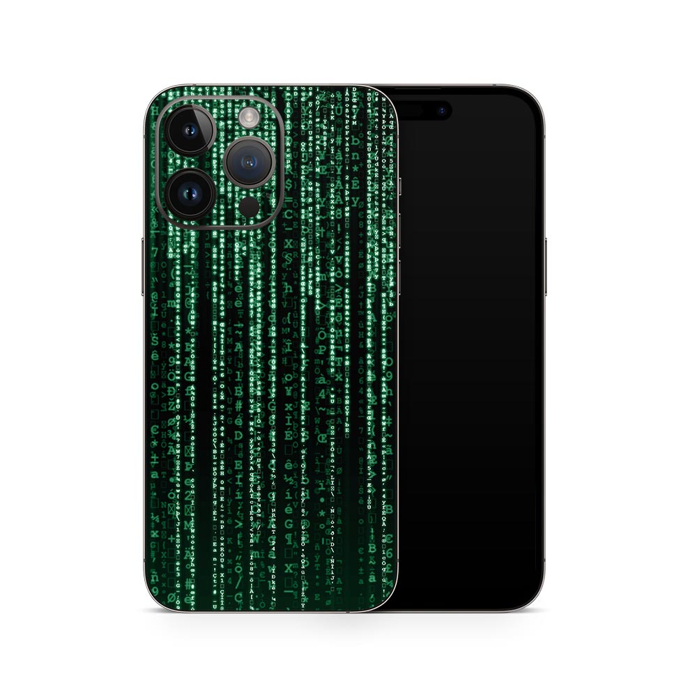 Matrix Code iPhone 14 Skin