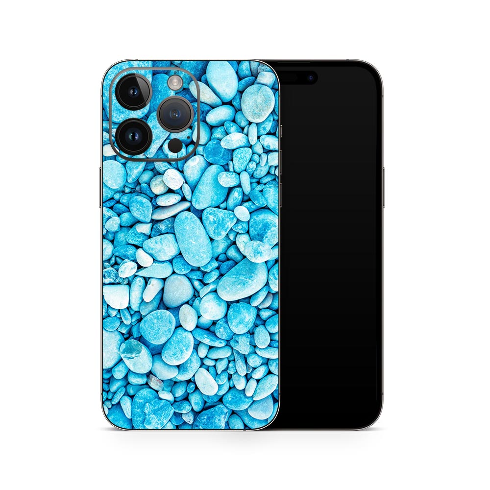 Blue Pebbles iPhone 14 Skin