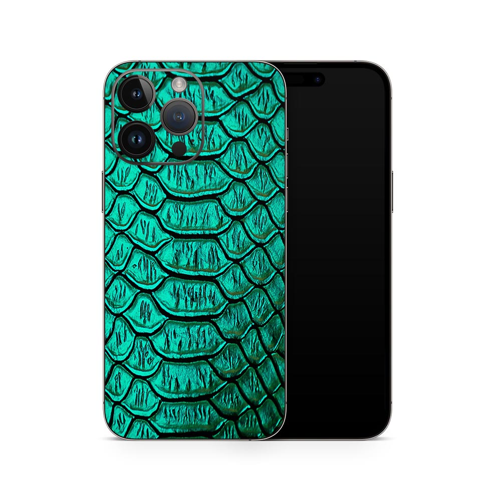 Jungle Green Snakeskin iPhone 14 Skin