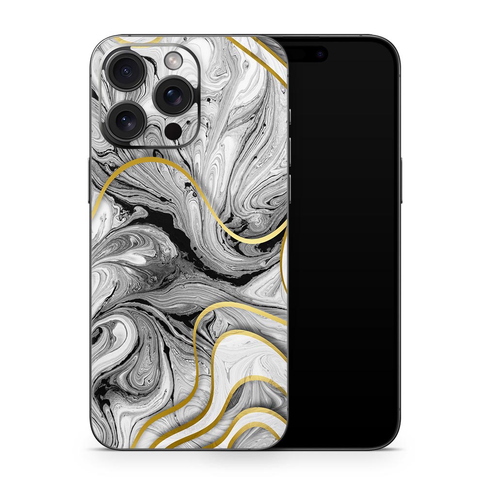 Acrylic Marble Swirl iPhone 15 Skin