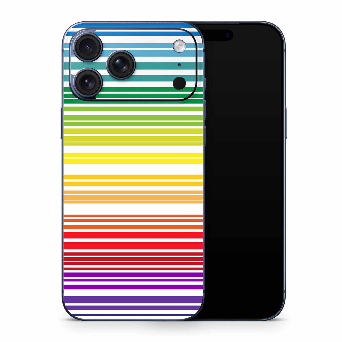 Rainbow Barcode iPhone 17 Skin