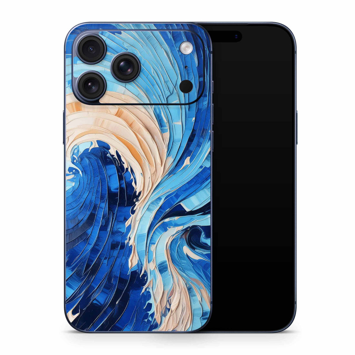 Blue Motion iPhone 17 Skin