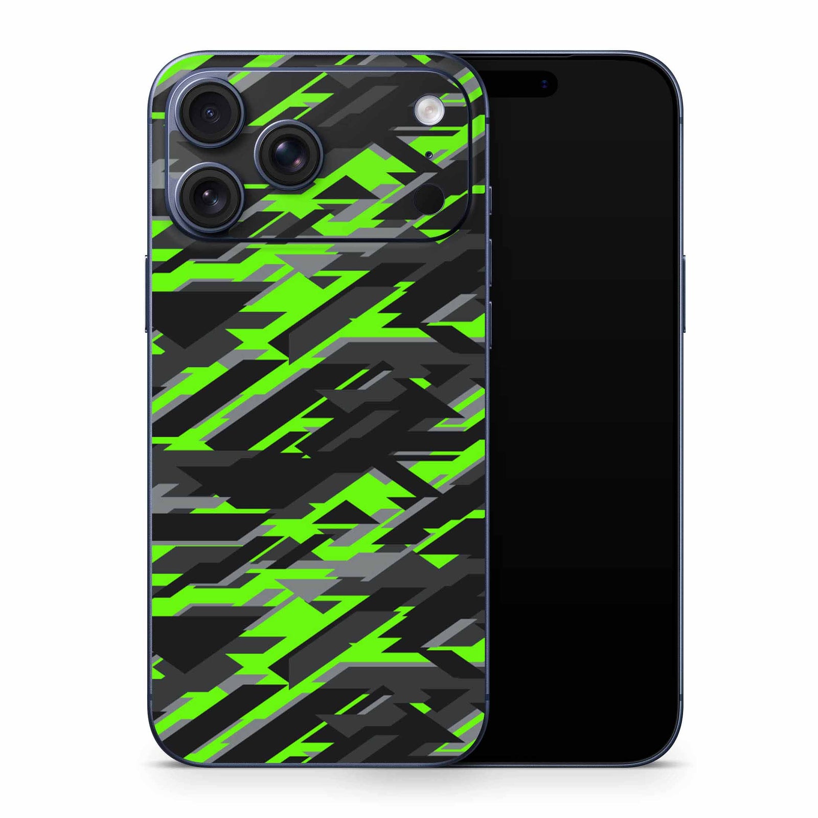 Green Geometric Camo iPhone 17 Skin
