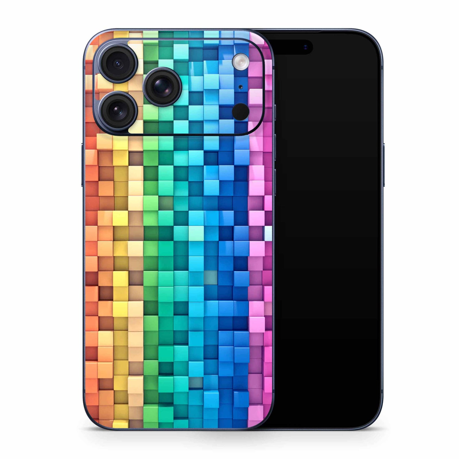 Rainbow Construct iPhone 17 Skin