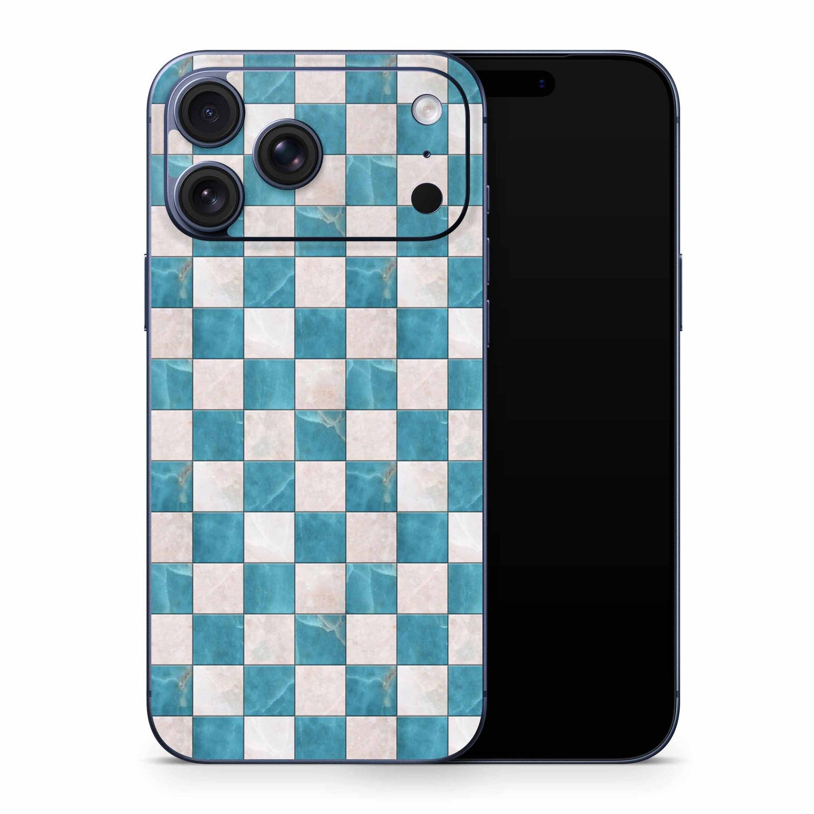 Marble Check iPhone 17 Skin