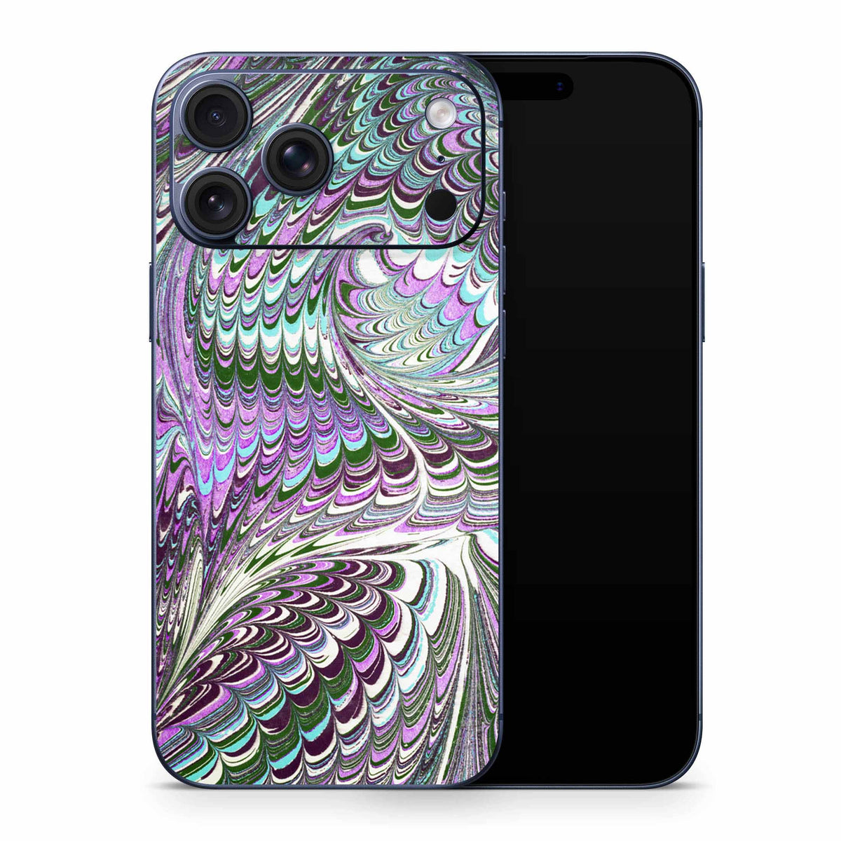 Ebru Marble iPhone 17 Skin