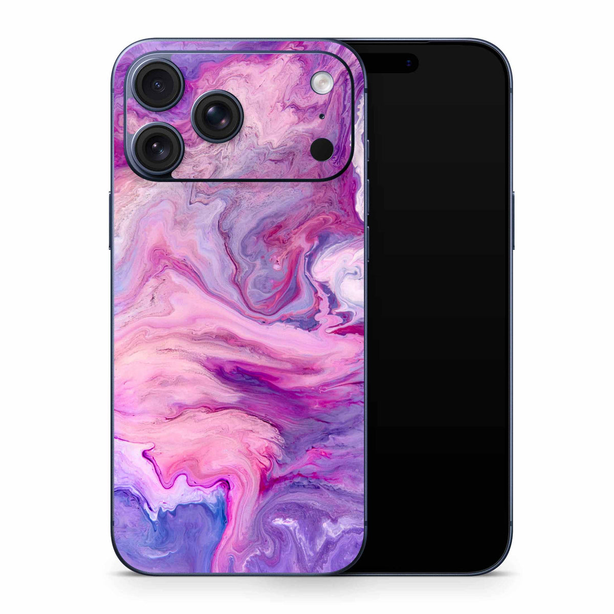 Purple Marble Swirl iPhone 17 Skin