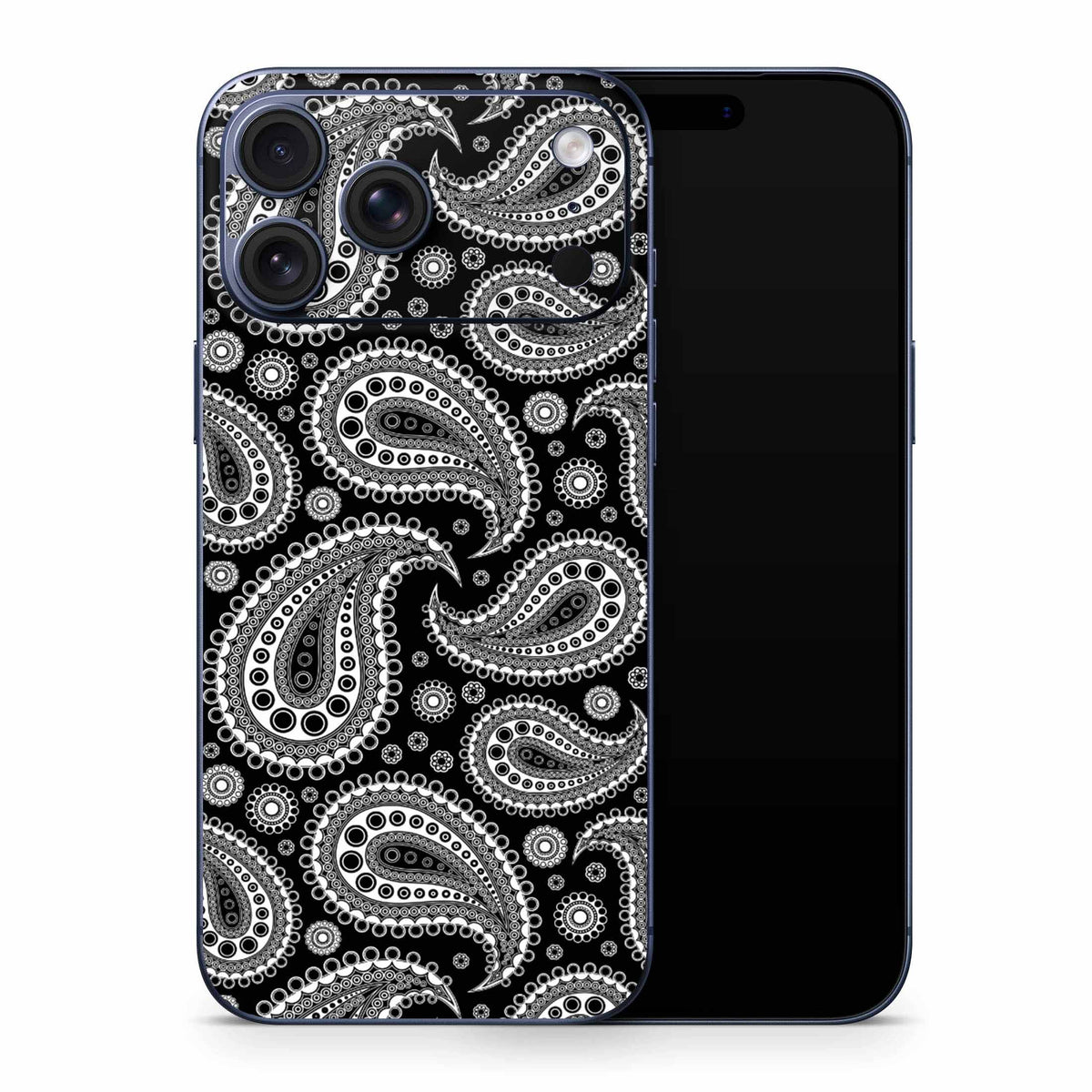 Black Paisley iPhone 17 Skin
