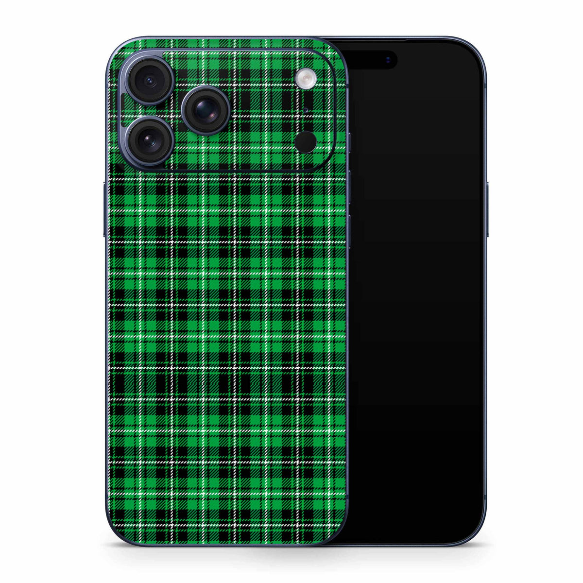 Green Plaid iPhone 17 Skin