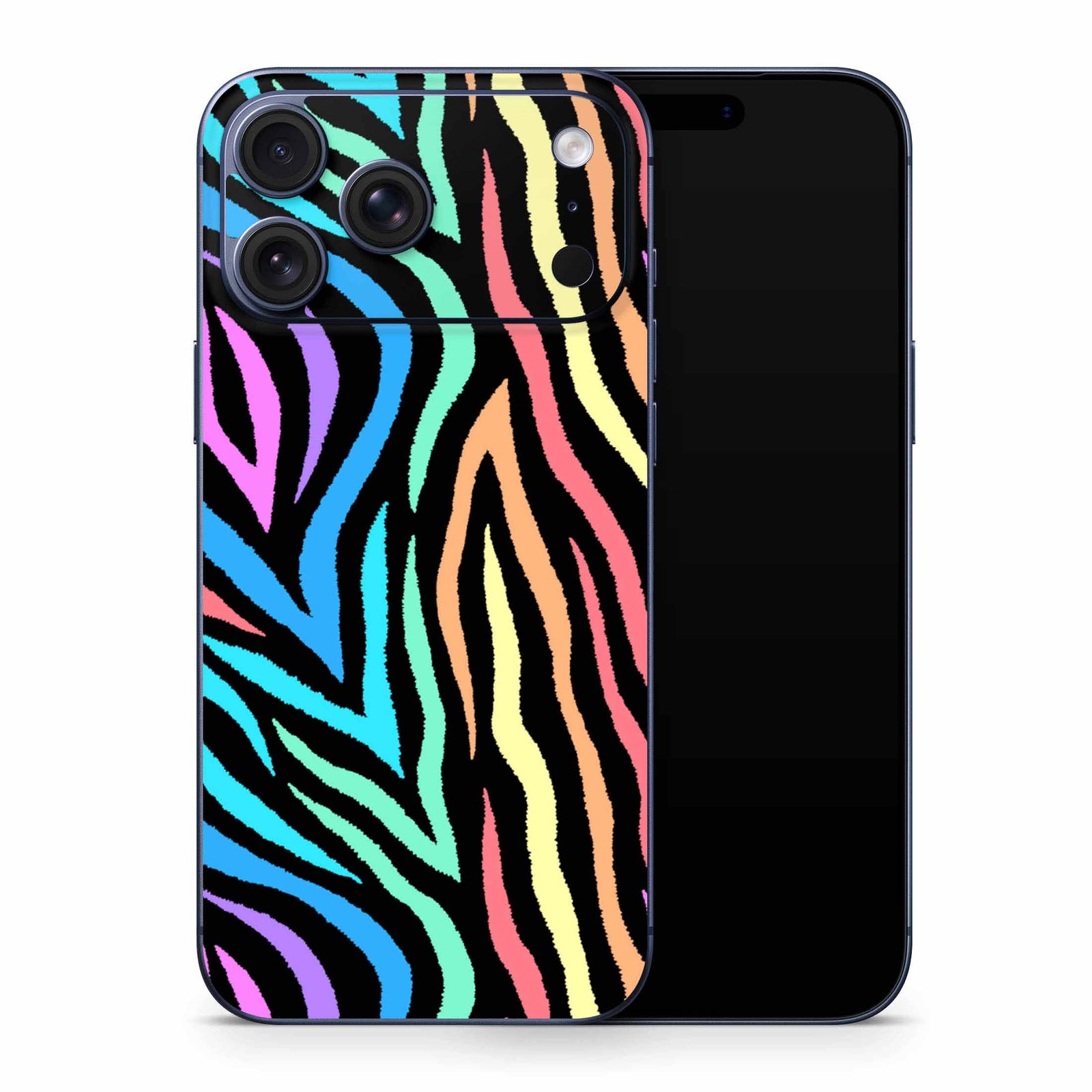 Rainbow Zebra iPhone 17 Skin