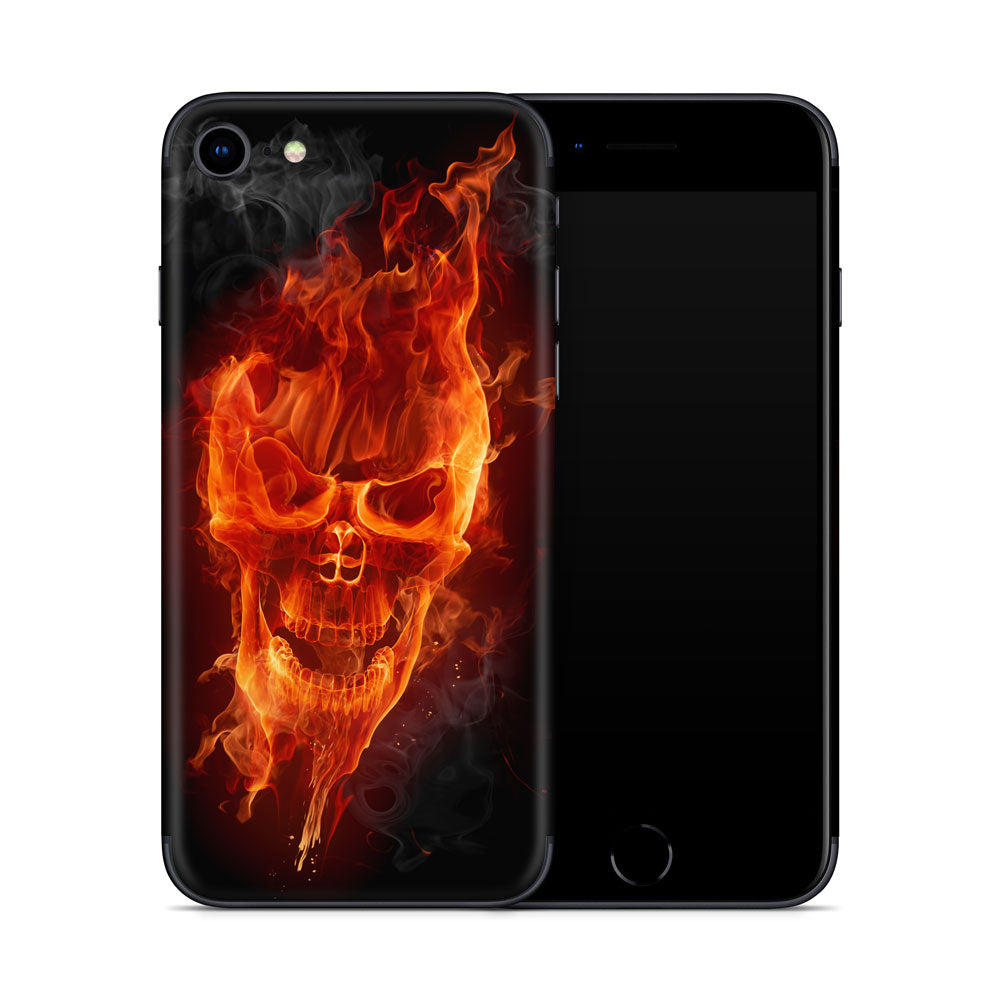 Fire Skull iPhone SE 2 Skin