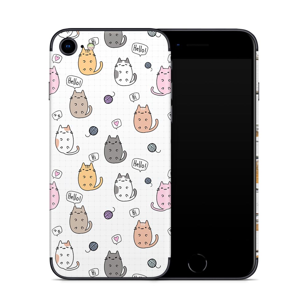 Kawaii Cats iPhone SE 2 Skin