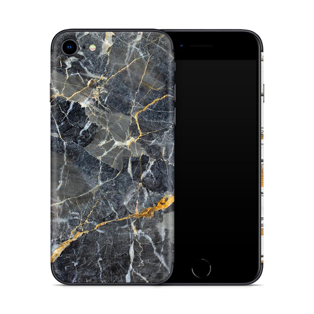 Slate Gold Marble iPhone SE 2 Skin