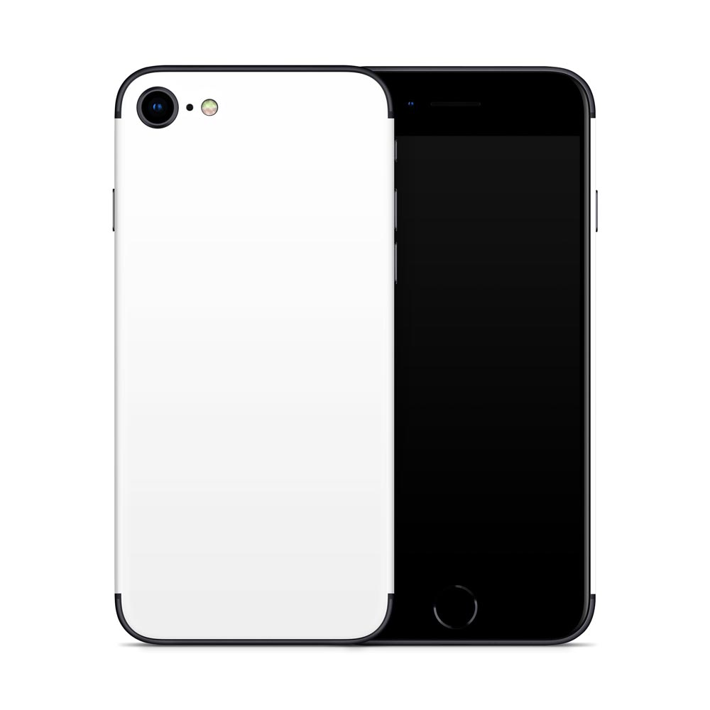 White iPhone SE 2 Skin