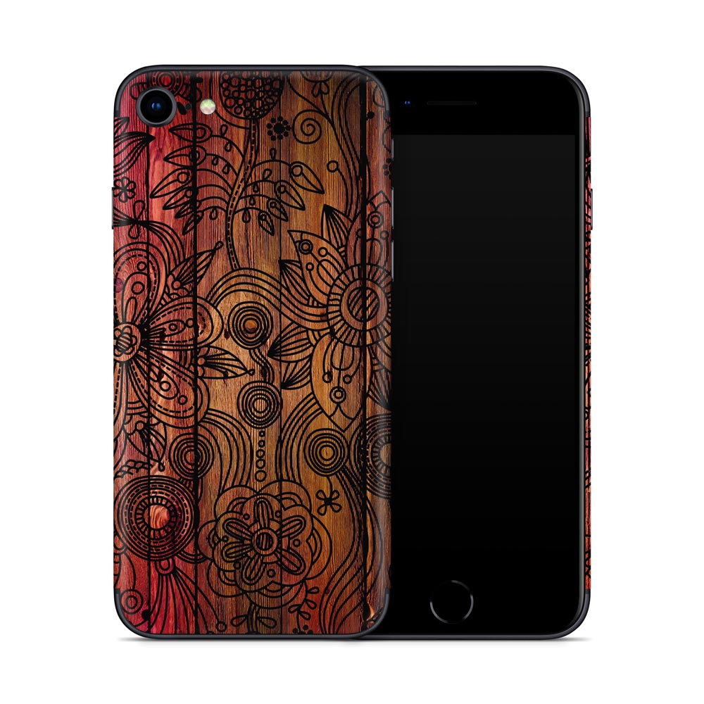 Flower Wood iPhone SE 2 Skin