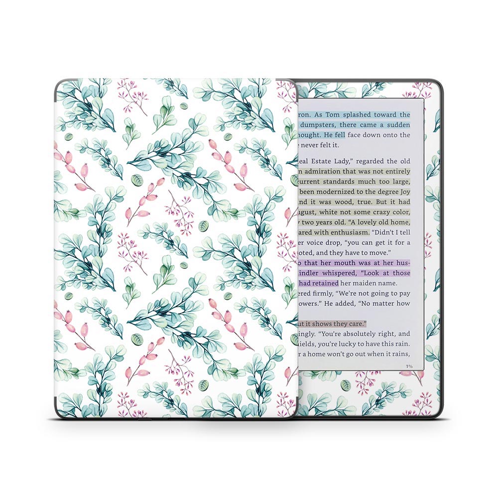 Berry Leaf Kindle Colorsoft Skin