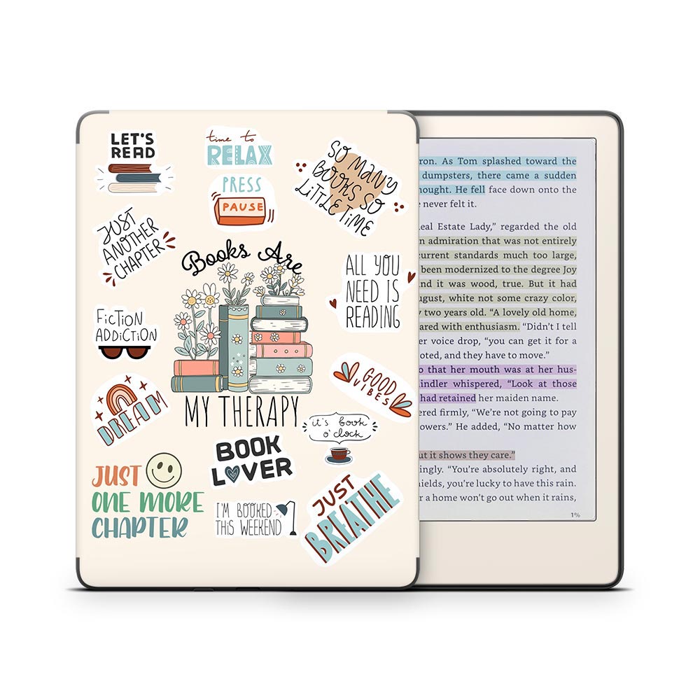 Book Therapy Kindle Colorsoft Skin