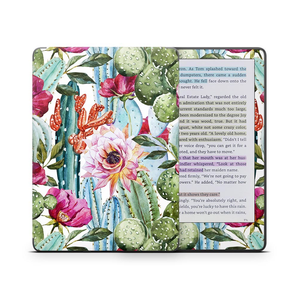 Cactus Flower Kindle Colorsoft Skin