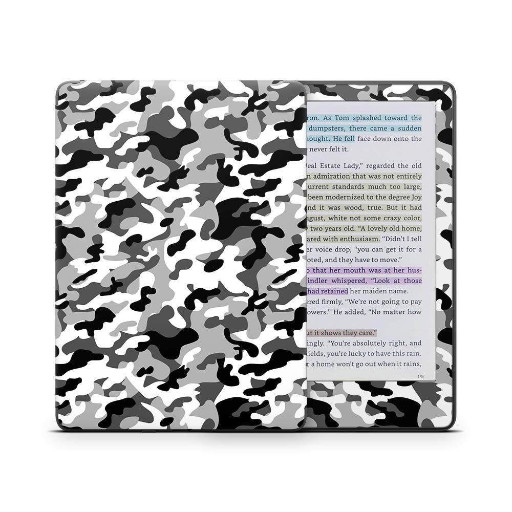 Snow Camo Kindle Colorsoft Skin