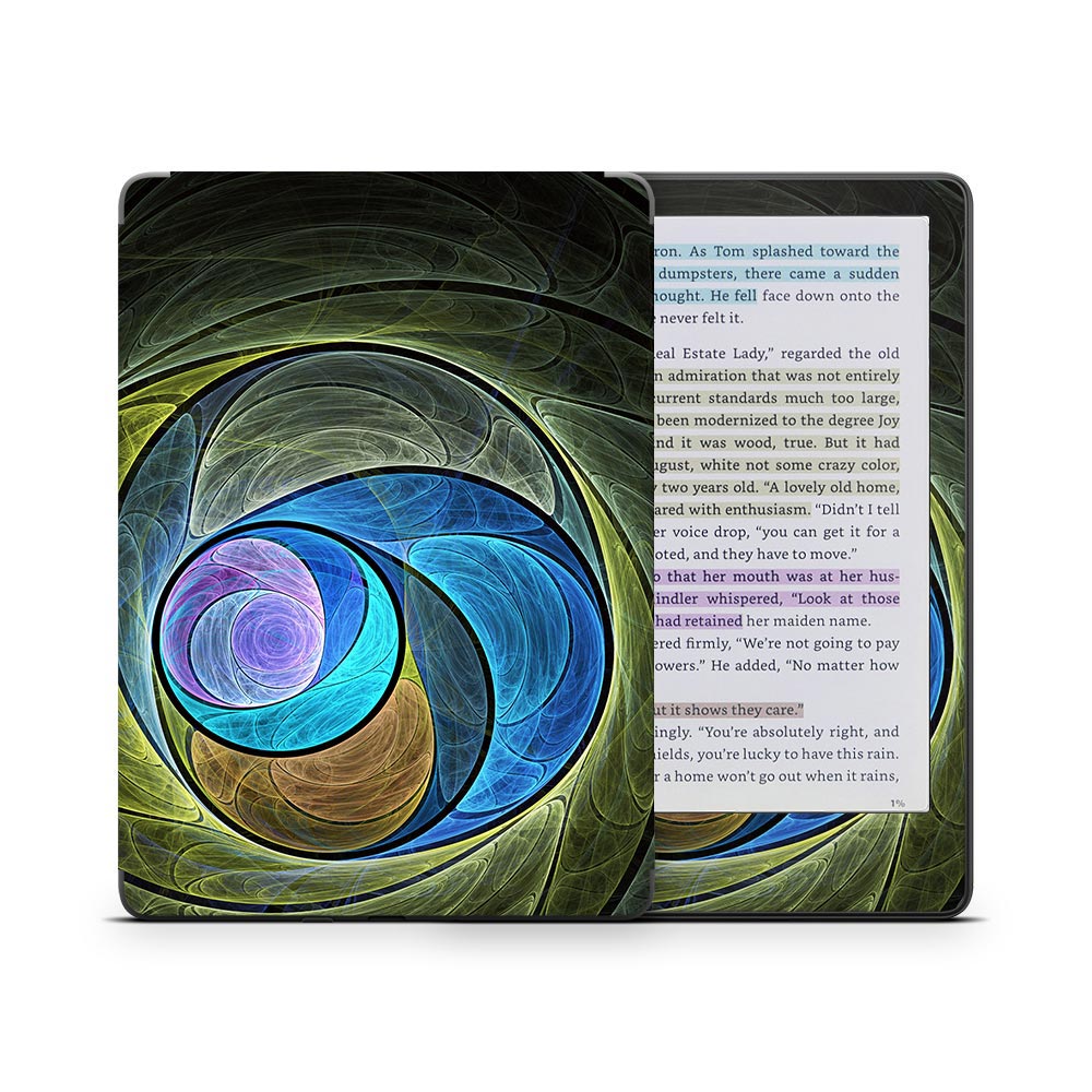 Spring Fractal Kindle Colorsoft Skin