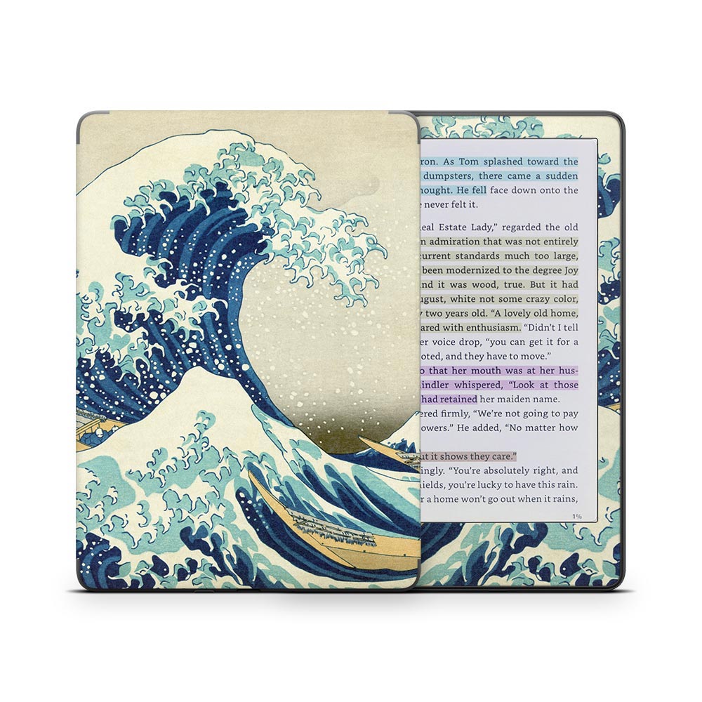 Great Wave Kindle Colorsoft Skin