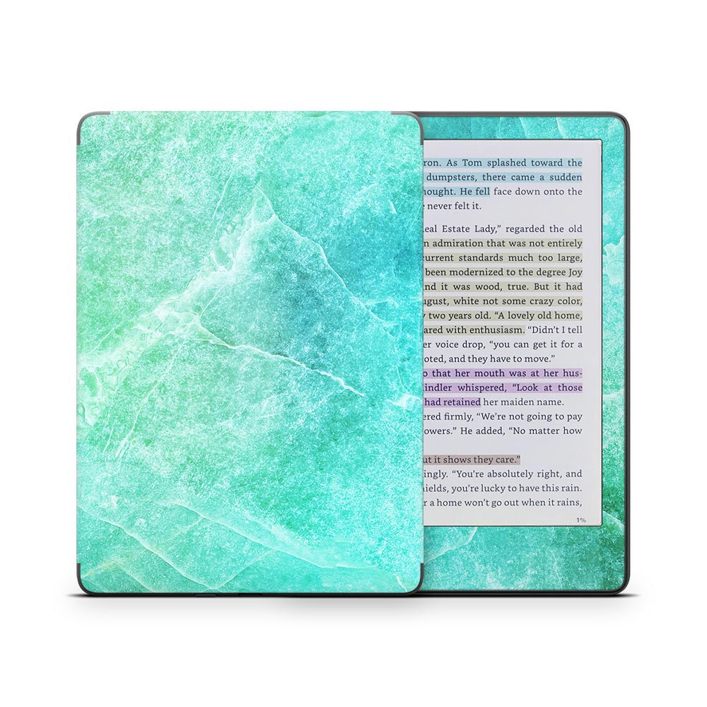 Aqua Marble Kindle Colorsoft Skin