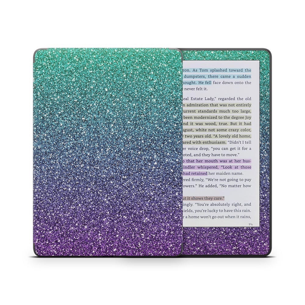 Ombre Green to Purple Kindle Colorsoft Skin