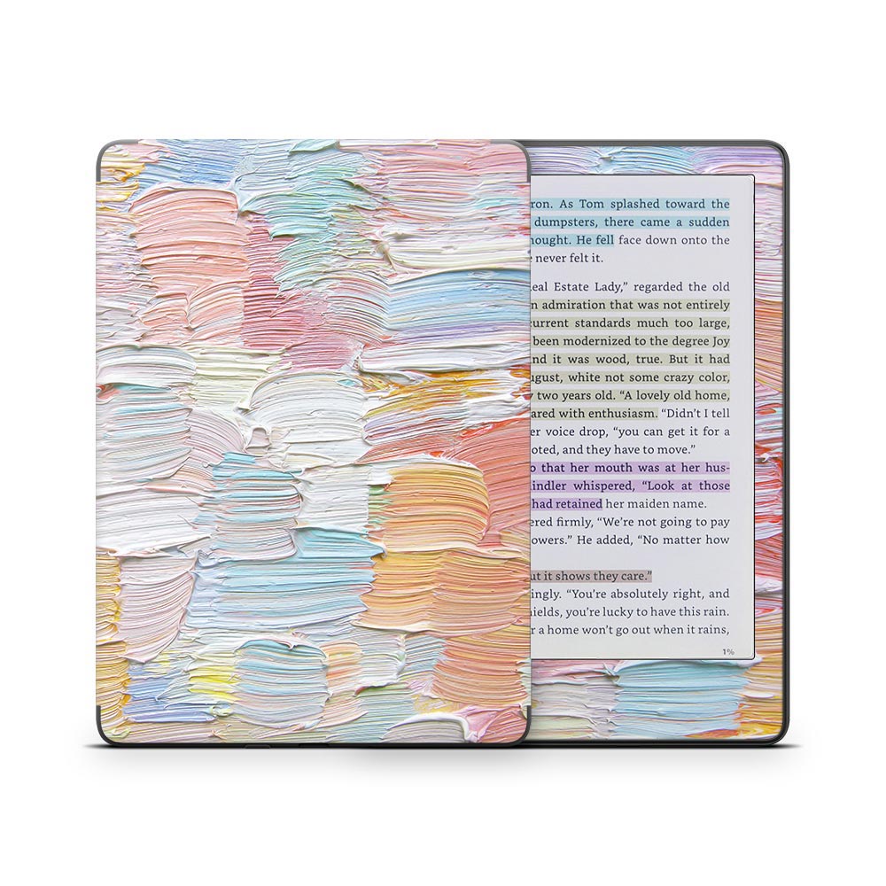 Pastel Paint Kindle Colorsoft Skin