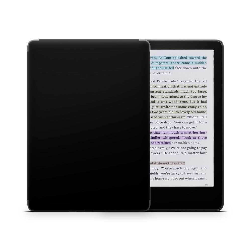Black Kindle Colorsoft Skin