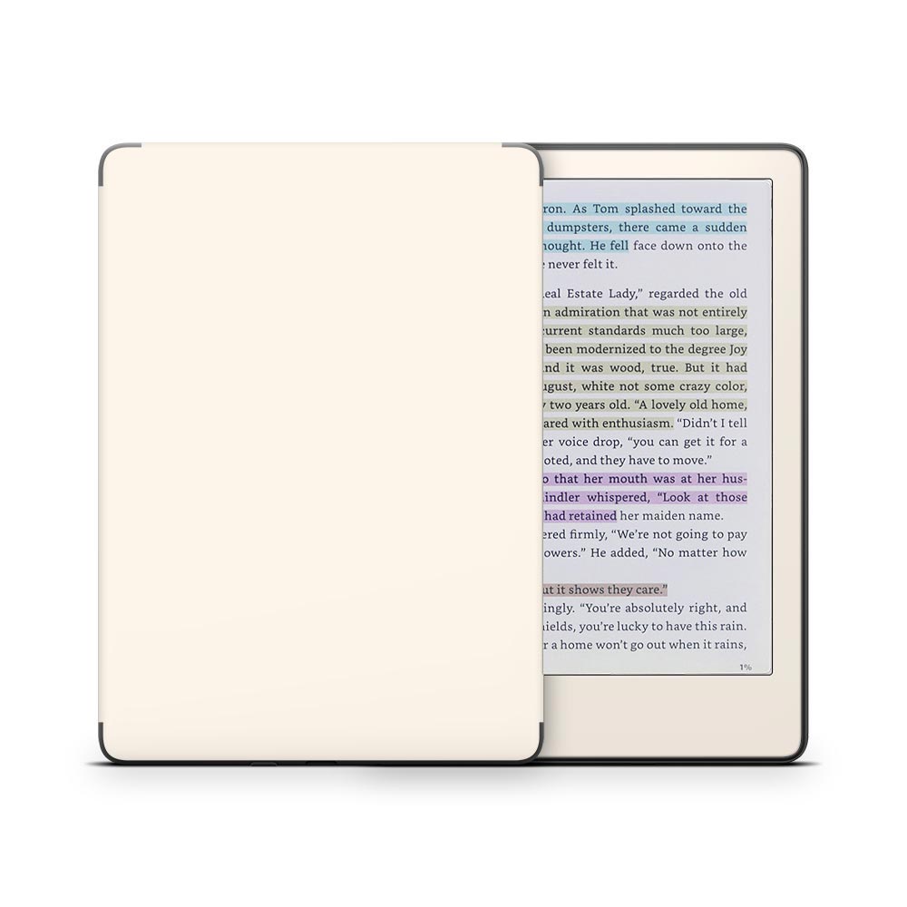 Cream Kindle Colorsoft Skin