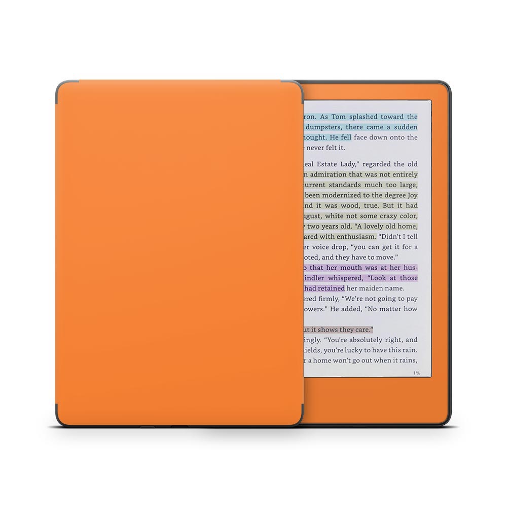 Orange Kindle Colorsoft Skin
