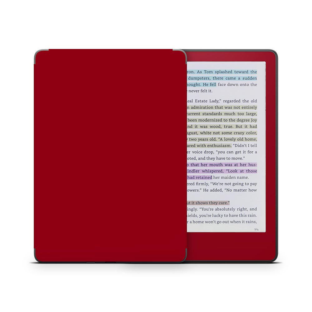 Red Kindle Colorsoft Skin
