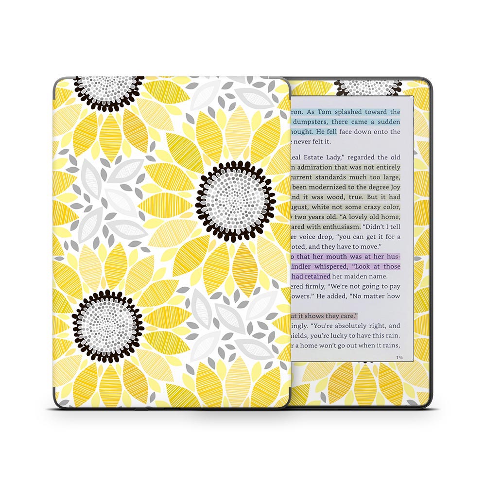 Sunshine Floral Kindle Colorsoft Skin