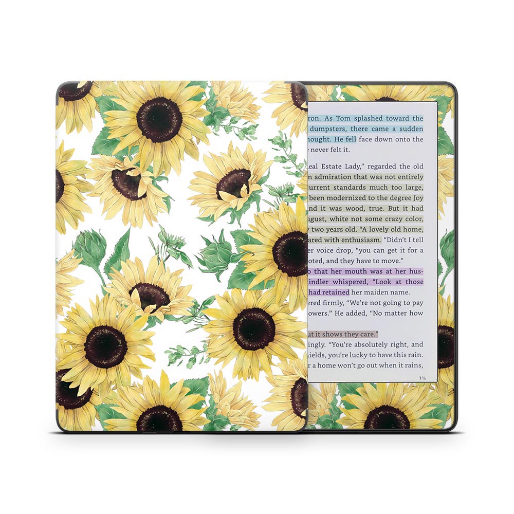 Watercolour Sunflower Kindle Colorsoft Skin