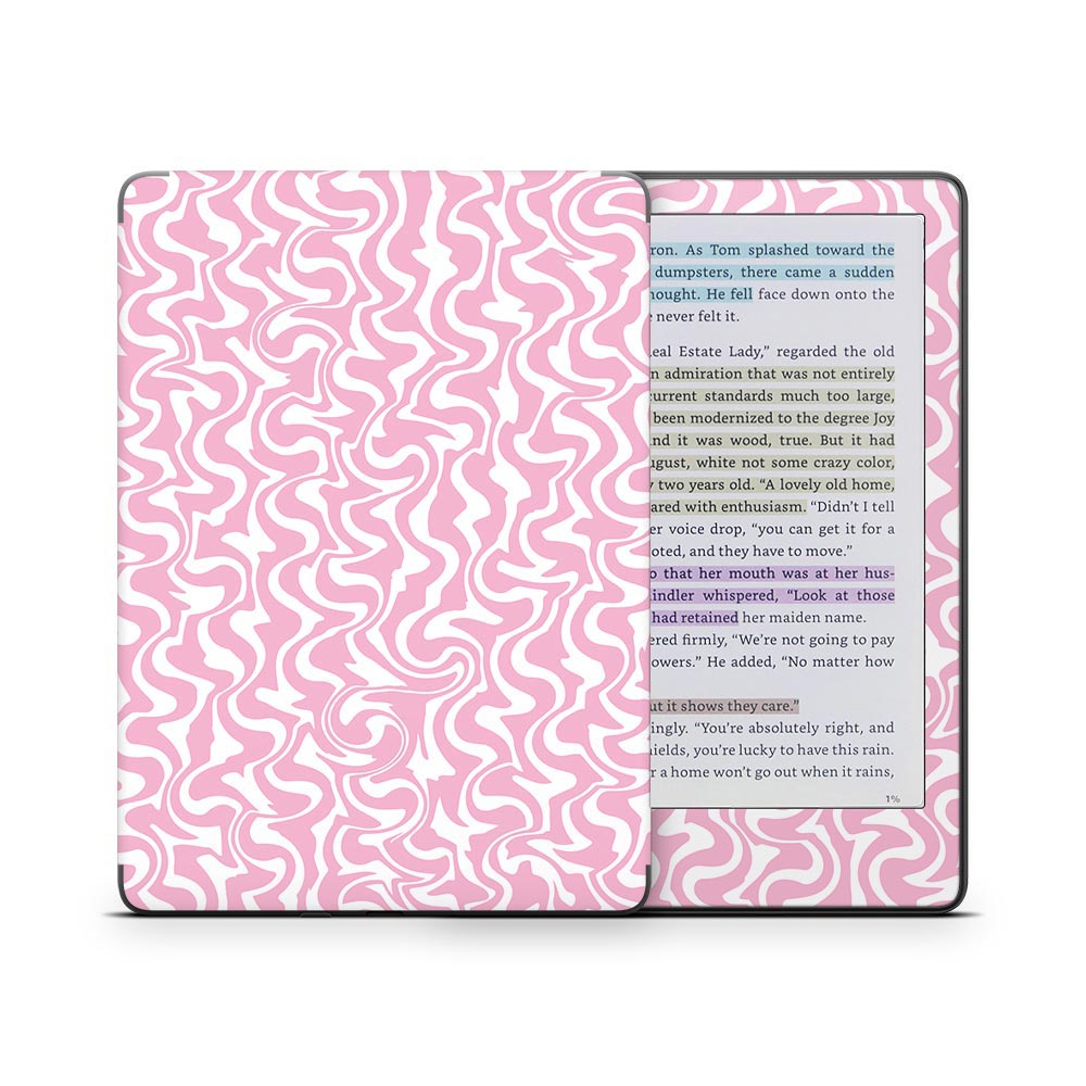 Wobbly Pink Kindle Colorsoft Skin