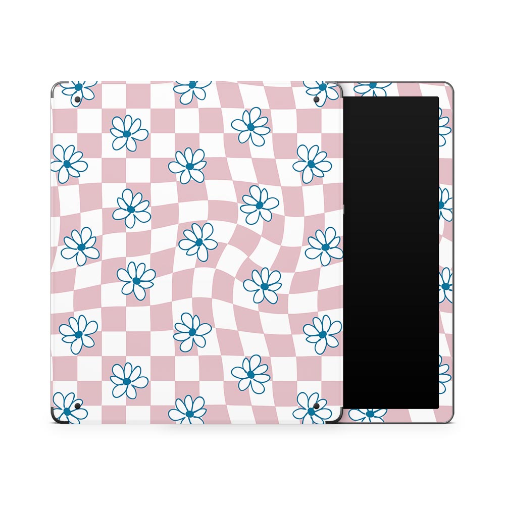 Floral Check V2 - Kindle Scribe Skin