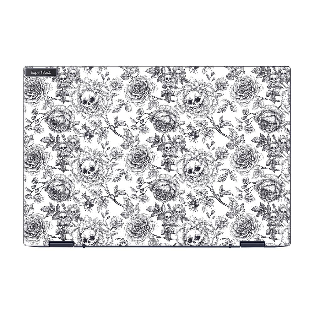 BW Skull & Roses ASUS ExpertBook B5 Flip Skin